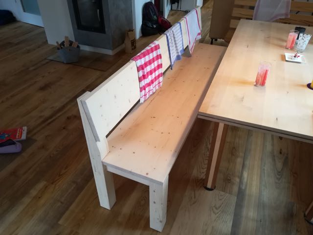 Fichten-Esstischbank - Holz Widmann - Meine Holzhandlung - Holz kaufen München