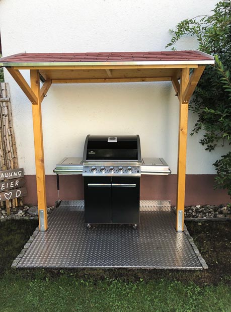 Grillunterstand - trocken grillen bei jedem Wetter! - Holz Widmann - Meine Holzhandlung - Holz kaufen München