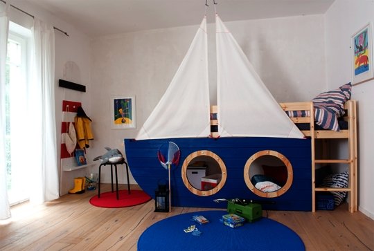 Inspiration - Holzboot im Kinderzimmer - Holz Widmann - Meine Holzhandlung - Holz kaufen München