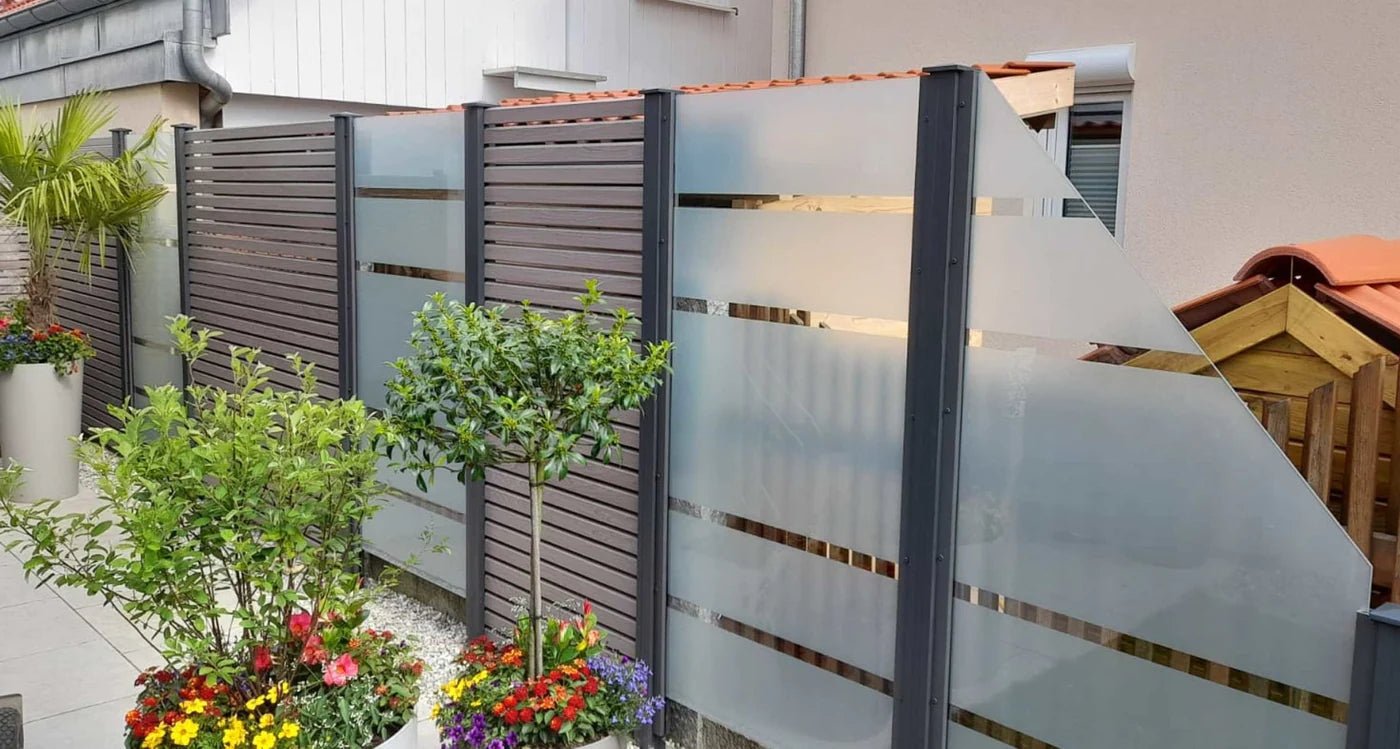 Sichtschutz mit Stil aus Alu - Holz Widmann - Meine Holzhandlung - Holz kaufen München