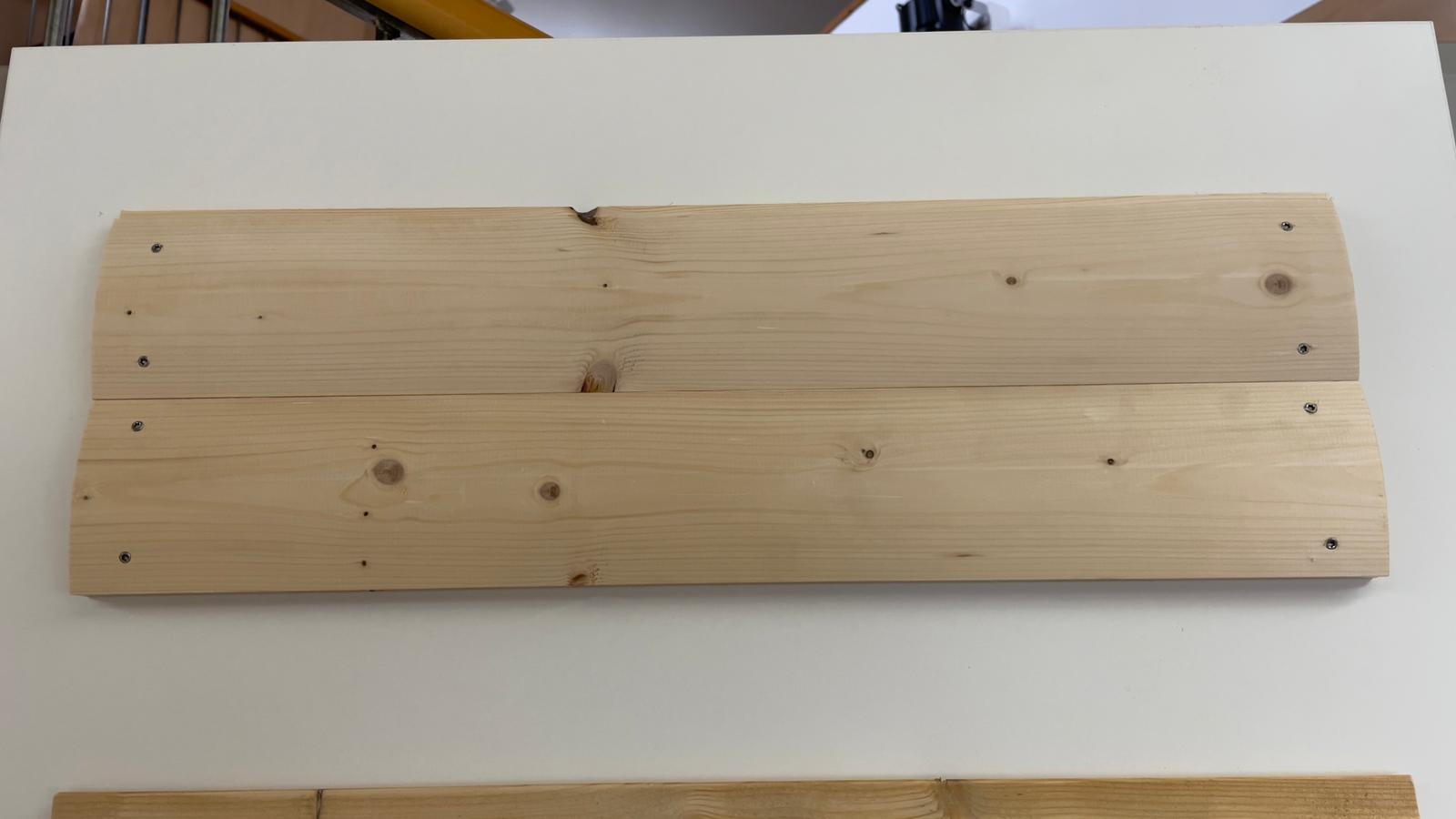 Fichte Blockbohle - Nut + Feder