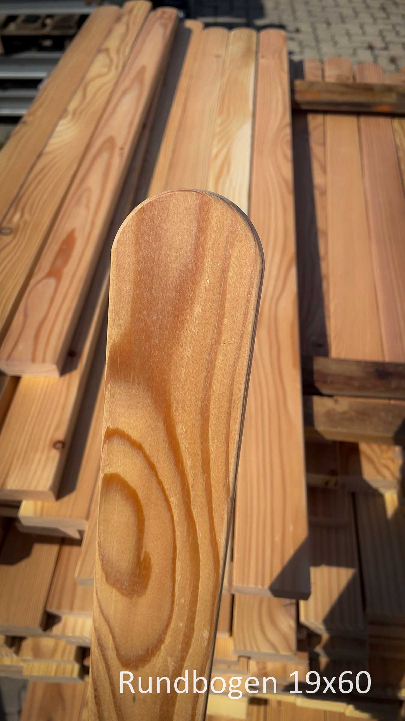 Lärche Zaunbretter rund/segment Bogen