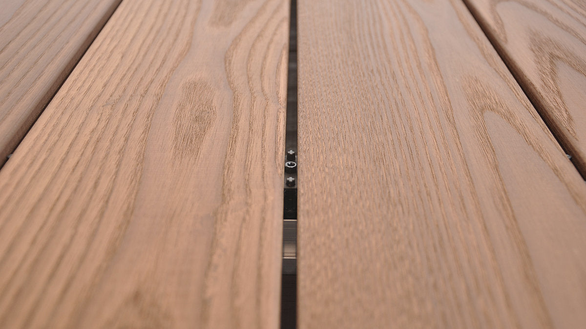 Ligo S - Terrassenklammer - für die unsichtbare Verlegung von Accoya