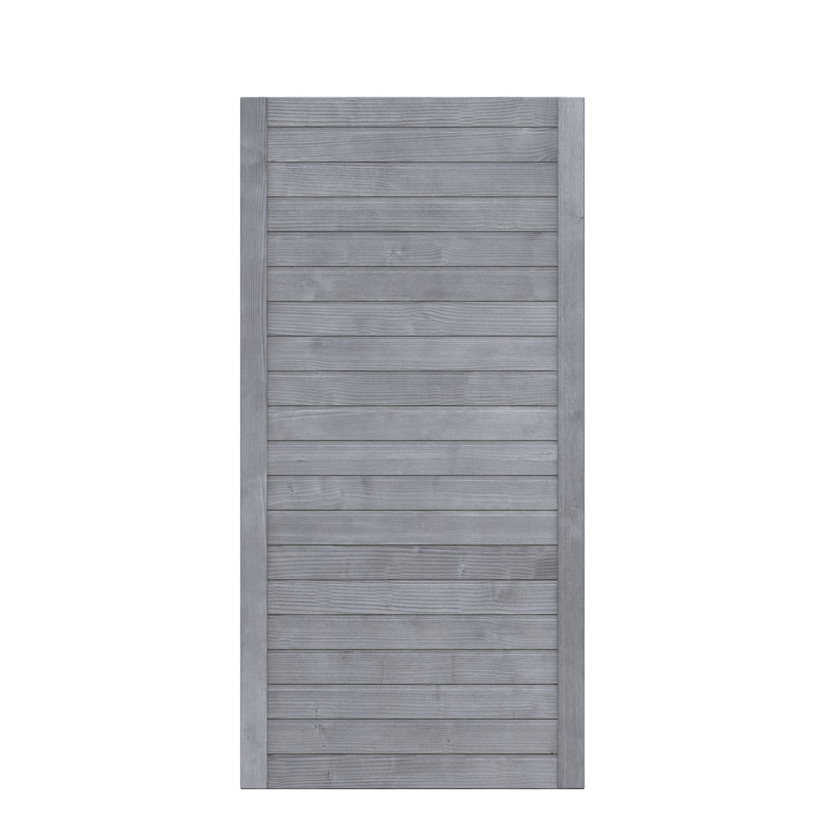 NEO DESIGN – Moderner Sichtschutzzaun aus grau lasiertem Holz