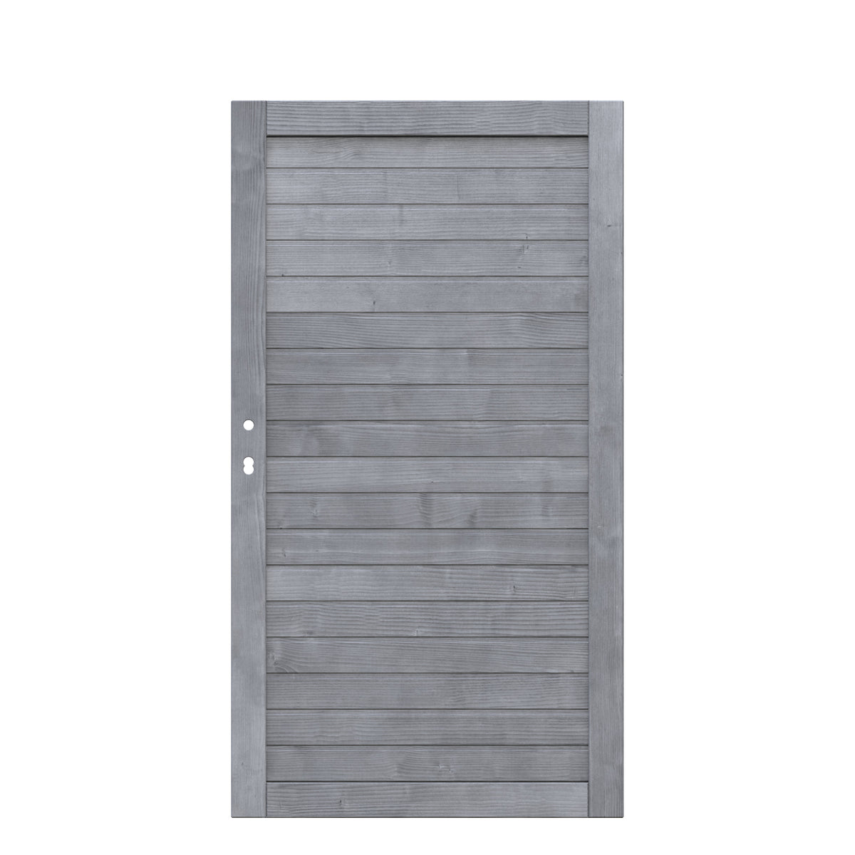 NEO DESIGN – Moderner Sichtschutzzaun aus grau lasiertem Holz