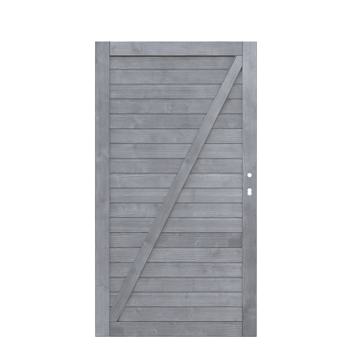 NEO DESIGN – Moderner Sichtschutzzaun aus grau lasiertem Holz