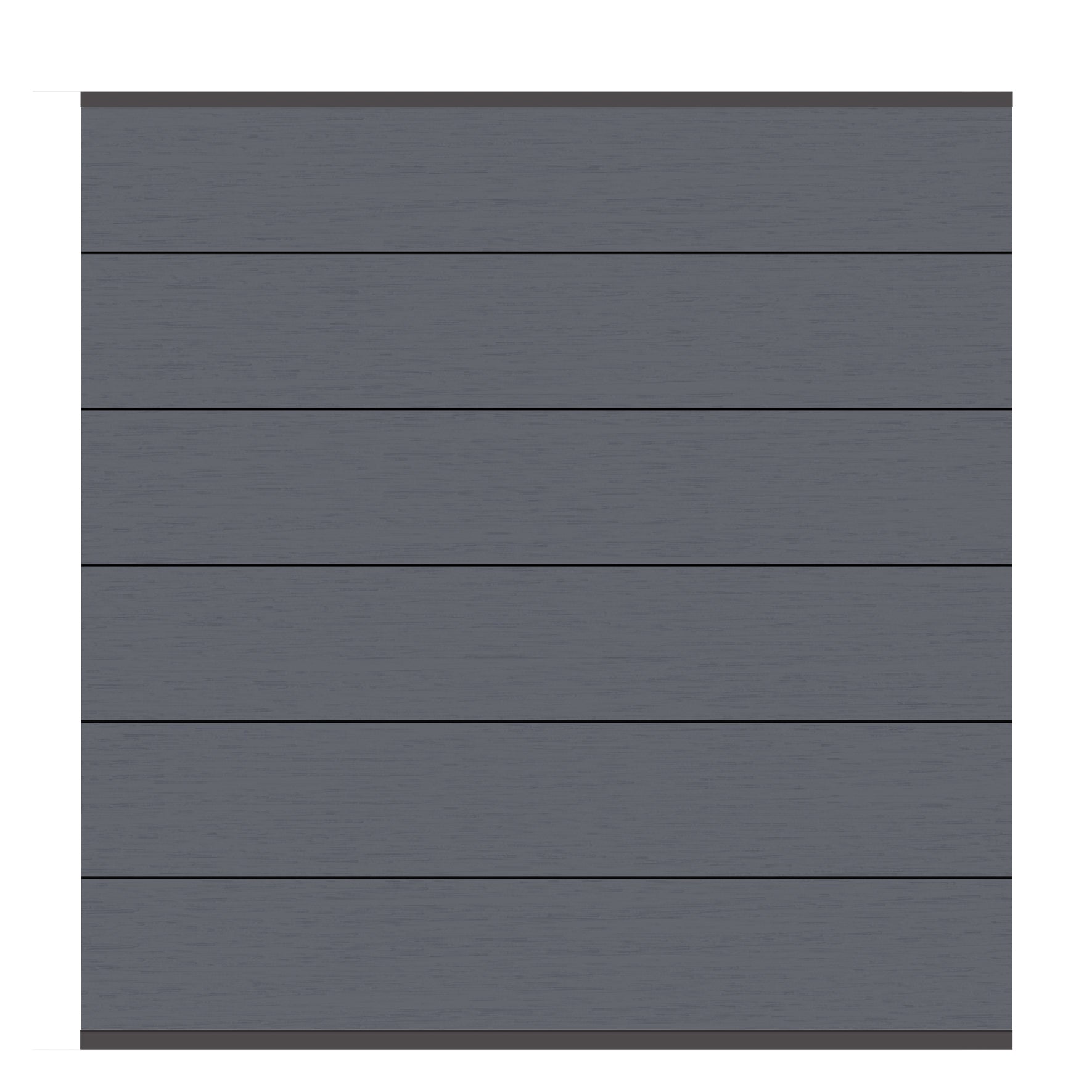 eine graue Verkleidete Wand mit horizontalen Linien