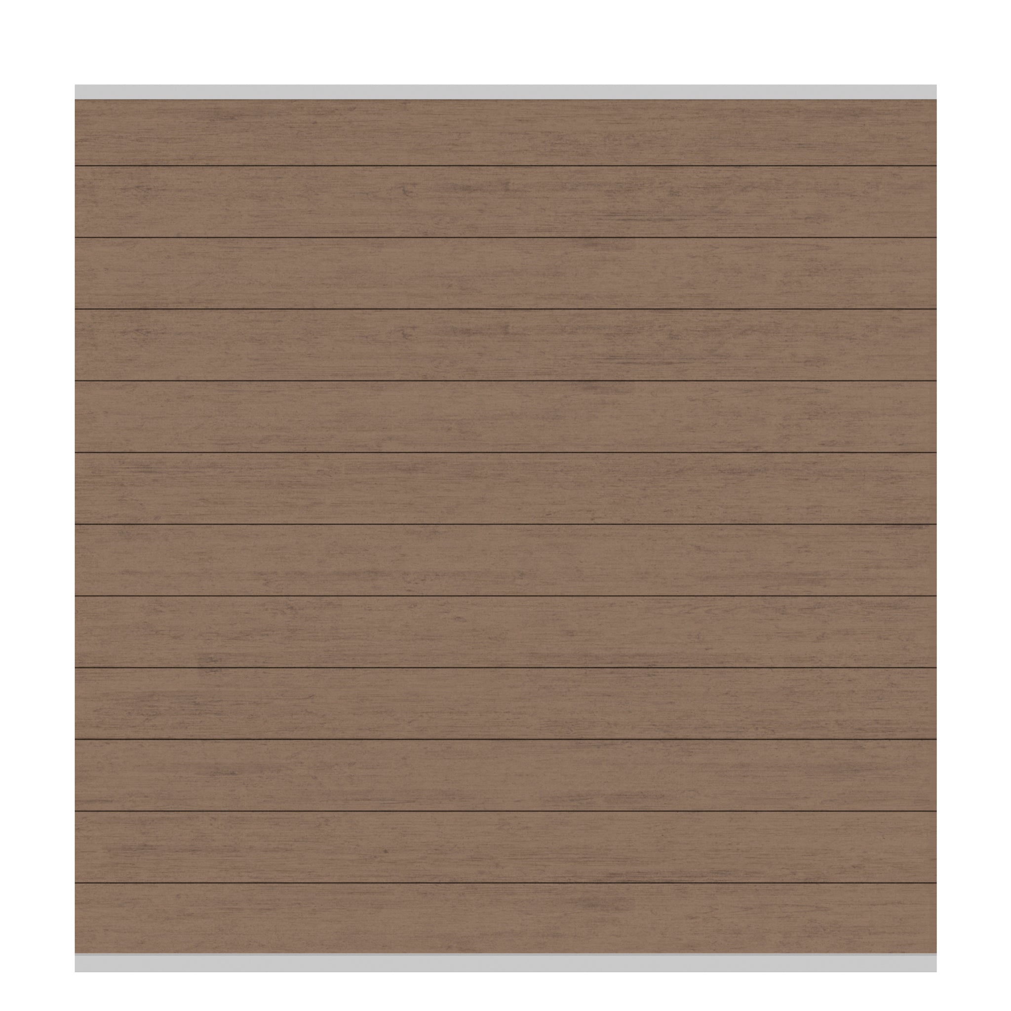 ein Stück Holz, das braun lackiert wurde