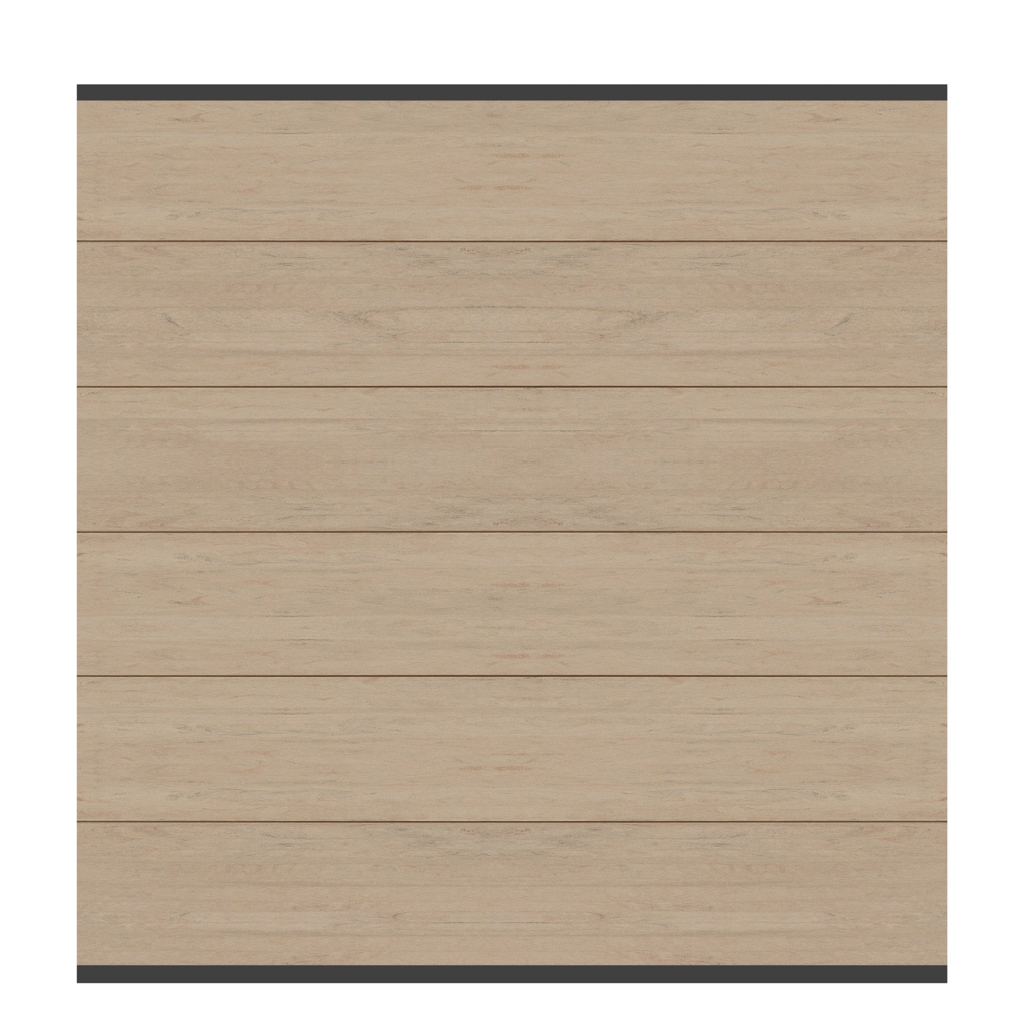 eine Holzverkleidete Wand mit einem schwarzen Rand