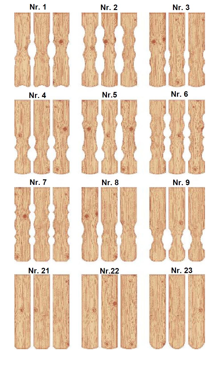 Balkon-Formbretter - kaufen Meine Holzhandlung - Holz kaufen München