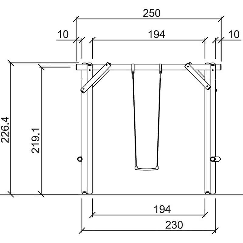Einzelschaukel - kaufen Meine Holzhandlung - Holz kaufen München
