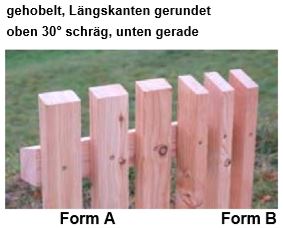 Fichte Zaunlatten (unterschliedliche Maße + Wunschlänge) - kaufen Meine Holzhandlung - Holz kaufen München