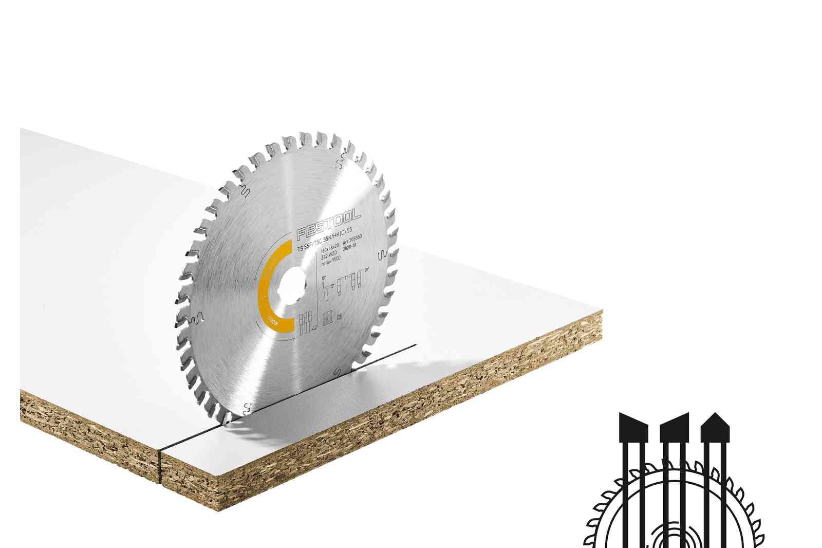 Kreissägeblatt - WOOD FINE CUT HW 160x1,8x20 WD42 - Art.-Nr. 205553 - kaufen Meine Holzhandlung - Holz kaufen München