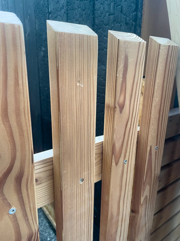 Lärchen Zaunlatten (unterschliedliche Maße + Wunschlänge) - kaufen Meine Holzhandlung - Holz kaufen München