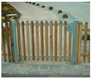 Metalltorrahmen inkl Pfosten - 120cm Breit x 103cm Hoch - kaufen Meine Holzhandlung - Holz kaufen München