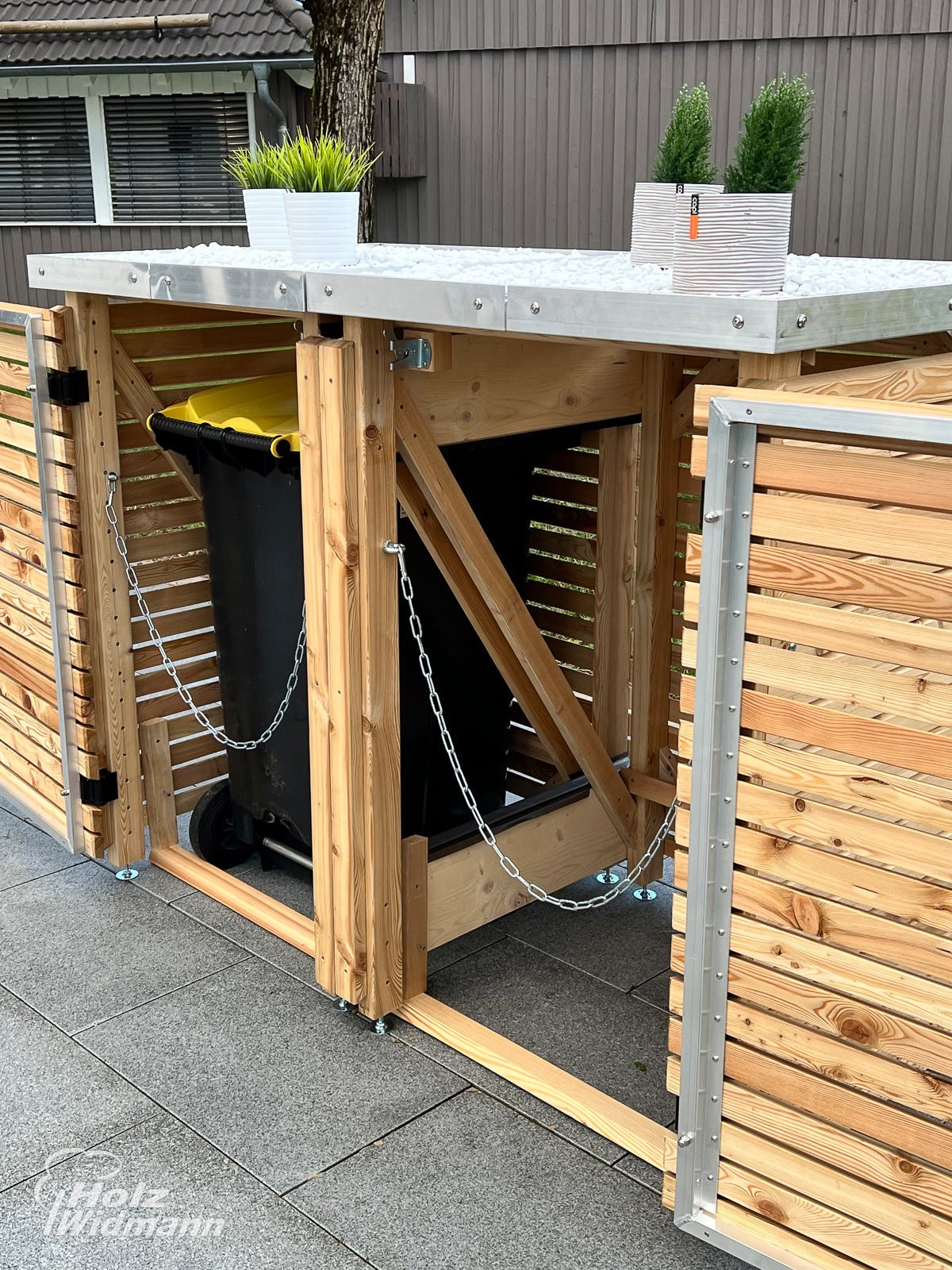 Mülltonnenhaus Rhombus - kaufen Meine Holzhandlung - Holz kaufen München