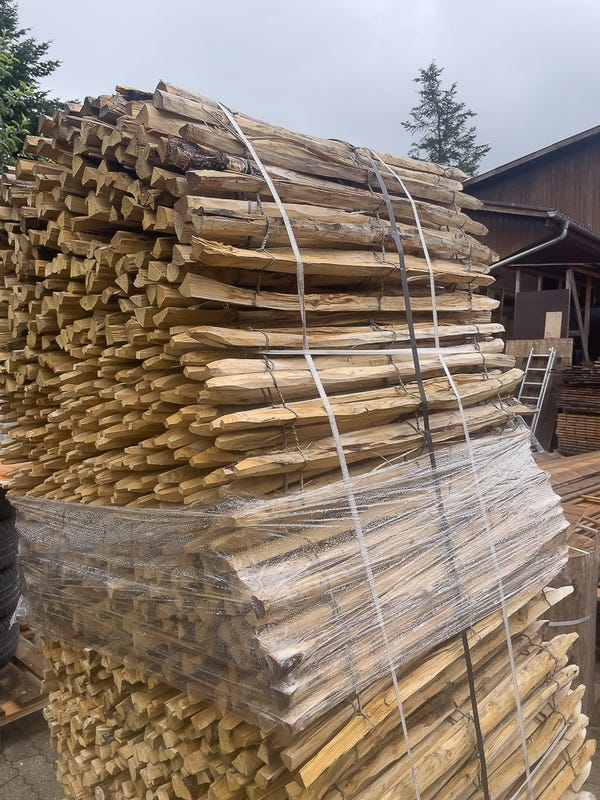 Zaunfeld Kastanie gespalten - kaufen Meine Holzhandlung - Holz kaufen München