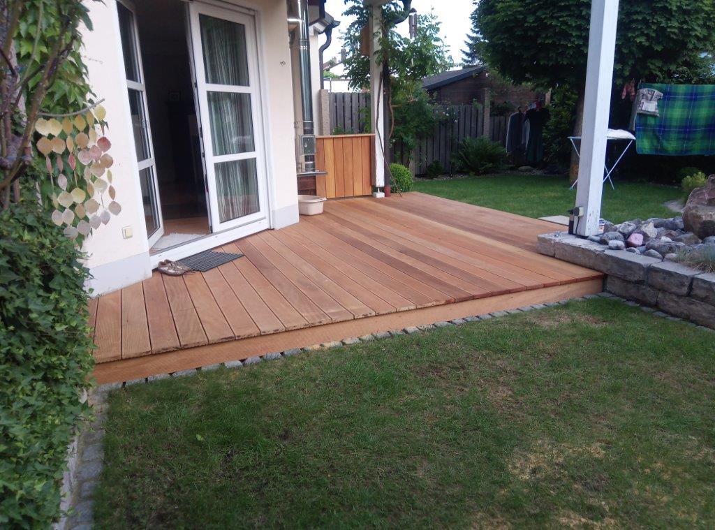 Garapa-Terrasse für langlebige Freude im Garten - Holz Widmann - Meine Holzhandlung - Holz kaufen München