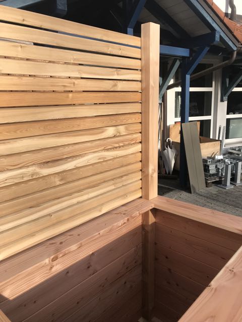 Hochbeet inkl Sichtschutz - Holz Widmann - Meine Holzhandlung - Holz kaufen München
