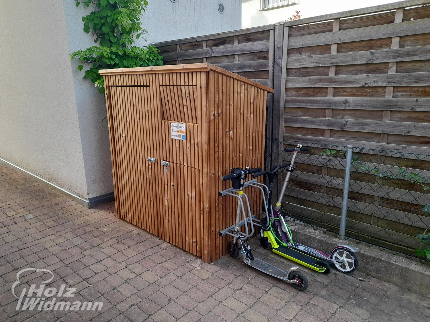 moderne Postbox und Gartentor - Osmo Fassadenprofil Triple - Holz Widmann - Meine Holzhandlung - Holz kaufen München