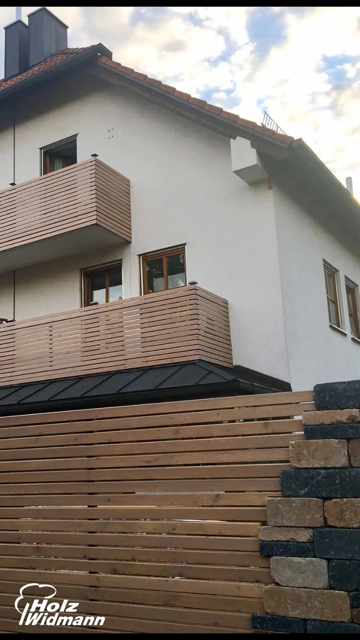 Sichtschutz Rhombus - Kreative Garteneinfassung mit 27x68mm - Holz Widmann - Meine Holzhandlung - Holz kaufen München