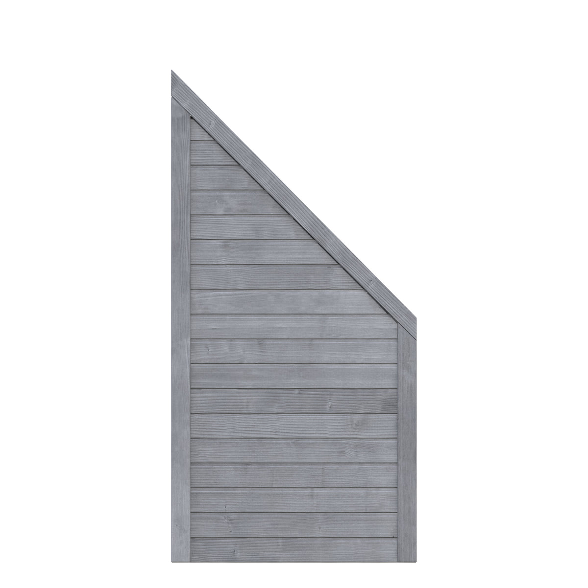 NEO DESIGN – Moderner Sichtschutzzaun aus grau lasiertem Holz