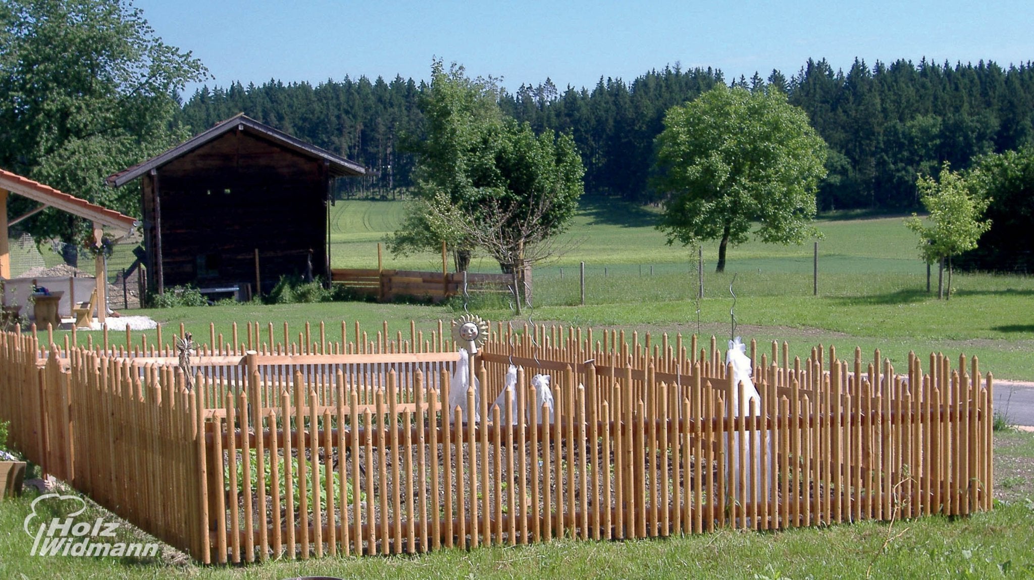 Lärche Hanichel 4cm Durchmesser (Zaunlatte zylindrisch) - kaufen Meine Holzhandlung - Holz kaufen München