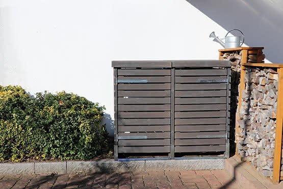 Mülltonnen-Box Rhombus-Duo - Fichte oder Lärche - kaufen Meine Holzhandlung - Holz kaufen München